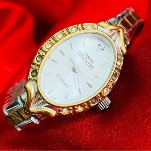 Sarah Coventry Gold Silver Tone Ladies Watch for repair